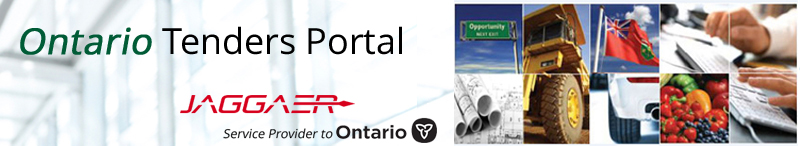 Ontario Tenders Portal - Jaggaer, Service Provider to Ontario